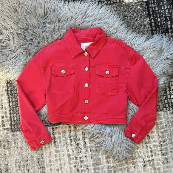 It's In My Jeans Brand Red Denim Alexa Jacket Size 9Y NEW
